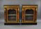 19th Century French Ebonised Boulle Pier Cabinets, 1860s, Set of 2 2