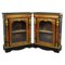 19th Century French Ebonised Boulle Pier Cabinets, 1860s, Set of 2 1