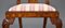 Mesa de comedor inglesa circular de nogal y marquetería con 8 sillas, años 70. Juego de 9, Imagen 20