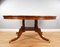 20th Century English Walnut & Marquetry Circular Dining Table & 8 Chairs, 1970s, Set of 9, Image 4