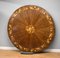 20th Century English Walnut & Marquetry Circular Dining Table & 8 Chairs, 1970s, Set of 9 5