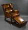 19th Century Victorian Hand Dyed Leather Reclining Chair by Foota Patent Chairs, 1890, Image 9