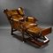 Handgefärbter viktorianischer Lehnsessel aus Leder, 19. Jh. Von Foota Patent Chairs, 1890 8