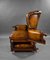 Handgefärbter viktorianischer Lehnsessel aus Leder, 19. Jh. Von Foota Patent Chairs, 1890 18