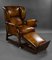 Sedia reclinabile vittoriana in pelle tinta a mano di Foota Patent Chairs, 1890, Immagine 6