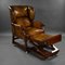 19th Century Victorian Hand Dyed Leather Reclining Chair by Foota Patent Chairs, 1890 5