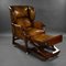 Sedia reclinabile vittoriana in pelle tinta a mano di Foota Patent Chairs, 1890, Immagine 5