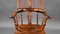 19th Century English Yew Wood High Back Broad Arm Windsor Chair, 1850s 8