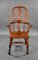 19th Century English Yew Wood High Back Broad Arm Windsor Chair, 1850s 3