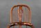 19th Century English Yew Wood High Back Broad Arm Windsor Chair, 1850s 7