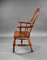 19th Century English Yew Wood High Back Broad Arm Windsor Chair, 1850s 6