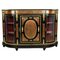 19th Century English Victorian Ebonised Boulle Marquetry Credenza, 1860s, Image 1