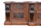 Vintage English Victorian Style Front and Back Bar in Carved Oak, 1980 8