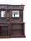 Vintage English Victorian Style Front and Back Bar in Carved Oak, 1980 7