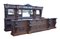 Vintage English Victorian Style Front and Back Bar in Carved Oak, 1980 2