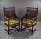 Flemish Chairs in Carved Oak, 1900, Set of 4 2