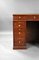19th Century English George III Mahogany Kneehole Desk Stamped Gillows, 1800s, Image 3