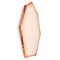 Espejo de pared escultural Tafla C4 en dorado rosa de Zieta, Imagen 2