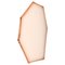 Espejo de pared escultural Tafla C2 en rosa dorado de Zieta, Imagen 1