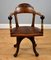 19th Century Victorian English Mahogany Desk Chair, Image 2