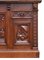19th Century Victorian English Carved Oak Front and Back Bar 9