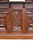 19th Century Victorian English Carved Oak Front and Back Bar, Image 8