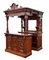 19th Century Victorian English Carved Oak Front and Back Bar 3