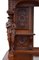 19th Century Victorian English Carved Oak Front and Back Bar 10