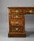 19th Century Victorian English Rosewood & Marquetry Writing Table, Image 3