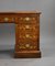 19th Century Victorian English Rosewood & Marquetry Writing Table 5