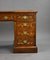 19th Century Victorian English Rosewood & Marquetry Writing Table, Image 5
