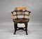 Edwardian English Mahogany Desk Chair, Image 2