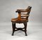 Edwardian English Mahogany Desk Chair 7