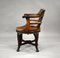 Edwardian English Mahogany Desk Chair, Image 7