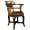 Edwardian English Mahogany Desk Chair 1