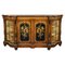 19th Century Victorian English Burl Walnut Marquetry Credenza attributed to Gillow 1