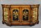 19th Century Victorian English Burl Walnut Marquetry Credenza attributed to Gillow, Image 2
