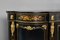19th Century Victorian English and Marquetry Ebonised Credenza, Image 6