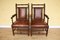 19th Century Victorian English Gothic Revival Walnut Armchairs, Set of 2 2