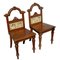 19th Century Victorian Oak Hall Chairs 1