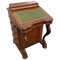 19th Century Victorian English Burr Walnut Davenport Writing Desk 1