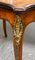 Mesa de juegos francesa de madera nudosa de nogal, siglo XIX, Imagen 6