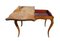 Mesa de juegos francesa de madera nudosa de nogal, siglo XIX, Imagen 2