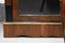 19th Century Victorian English Walnut & Ebonized Brass Inlaid Pier Cabinet 5