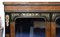 19th Century Victorian English Walnut & Ebonized Brass Inlaid Pier Cabinet 3