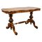 19th Century Victorian English Burr Walnut Table 1