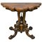 Victorian Burr Walnut Card Table 1