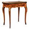 19th Century Victorian English Walnut & Marquetry Card Table, Image 1