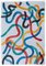 Natalia Roman, Primary Swirls on Neutral Gray, 2022, Acrylic on Watercolor Paper 5