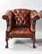 20th Century English Leather Chesterfield Sofa and Armchairs, Set of 3 13